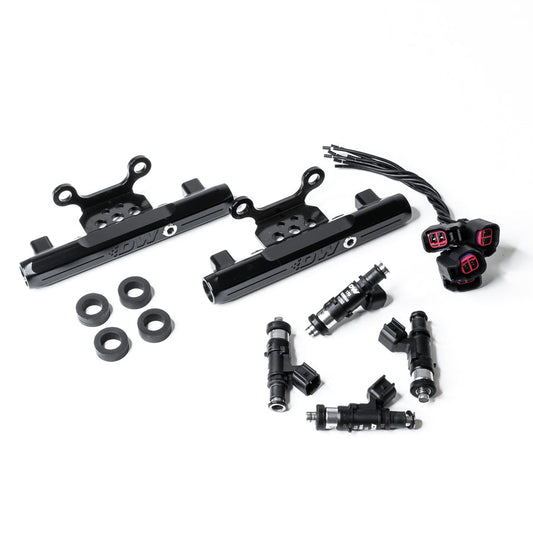 DeatschWerks Subaru Side Feed to Top Feed Fuel rail Conversion Kit and 1000cc Fuel Injectors for Subaru Legacy GT