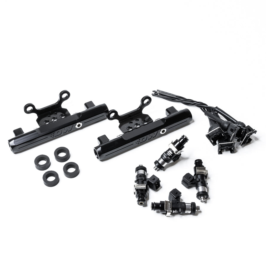 DeatschWerks Subaru Side Feed to Top Feed Fuel rail Conversion Kit and 1500cc Fuel Injectors for Subaru Legacy GT