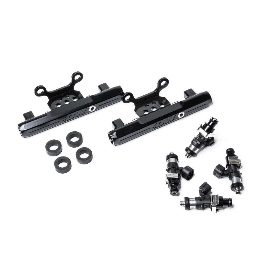 DeatschWerks Subaru Side Feed to Top Feed Fuel rail Conversion Kit and 2200cc Fuel Injectors for Subaru Impreza STI (04-06)