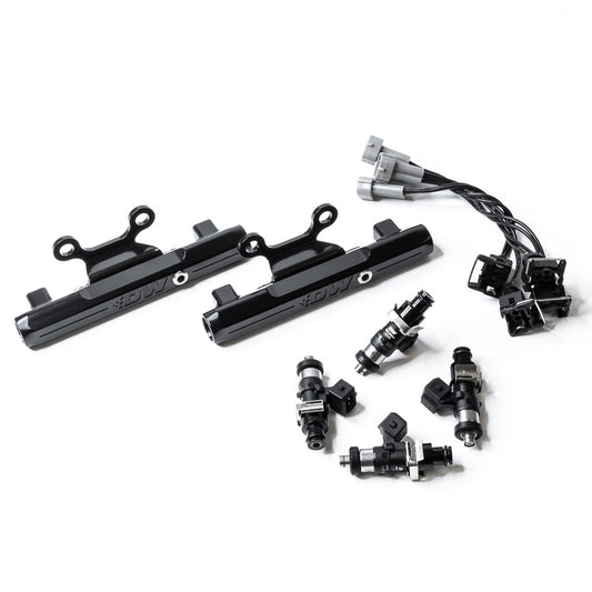 DeatschWerks Subaru Top Feed Fuel rail upgrade Kit with 1500cc Injectors for MPFI Subaru Impreza WRX (02-14)