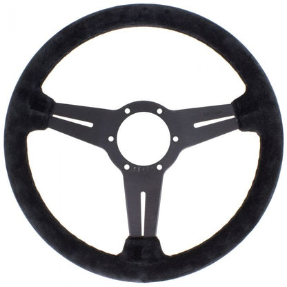 Nardi Classic Suede Steering Wheel 360mm with Black Stiching and Black Spokes