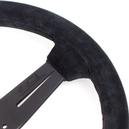 Nardi Classic Suede Steering Wheel 330mm with Black Spokes