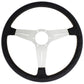 Nardi Classic Leather Steering Wheel 340mm with Grey Stitching and Satin Spokes