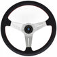 Nardi Deep Corn Perforated Leather Steering Wheel 350mm With Red Stitching And Satin Spokes