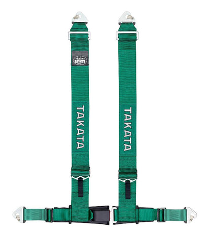 Takata Drift III Snap-on 4 Point Harness - Green