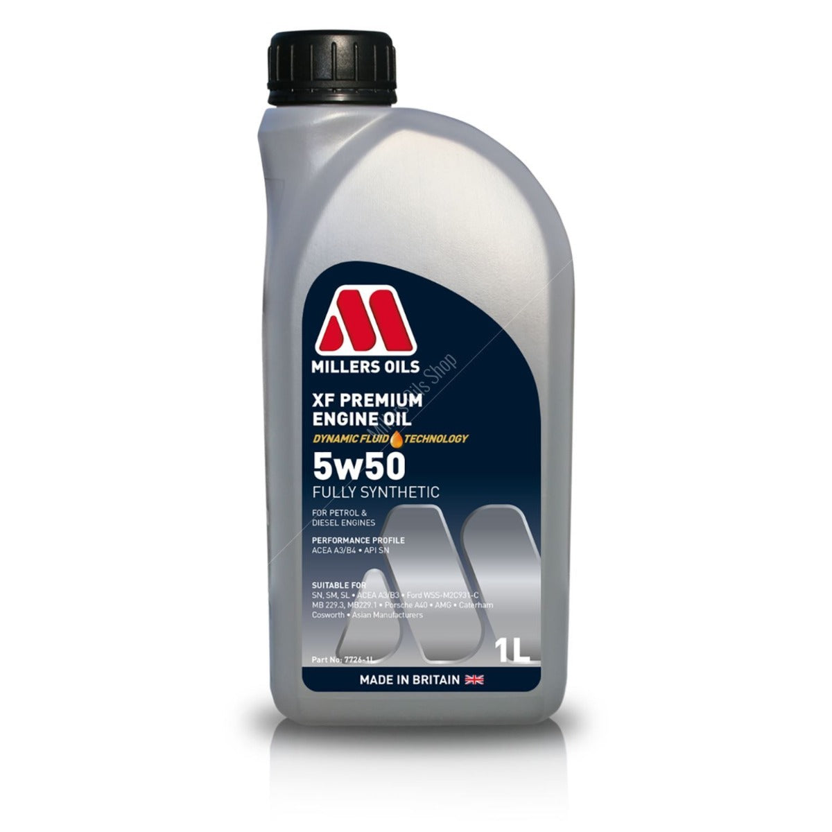 Millers XF Premium 5w50 Engine Oil (1L)