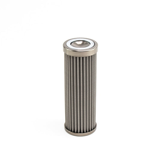 DeatschWerks DW In-Line Fuel Filter Element, Stainless Steel 100 Micron. Fits DeatschWerks DW 160mm Housing. Universal