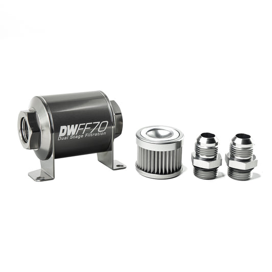 DeatschWerks In-Line Fuel Filter and Housing Kit (8-03-070-010K-10)