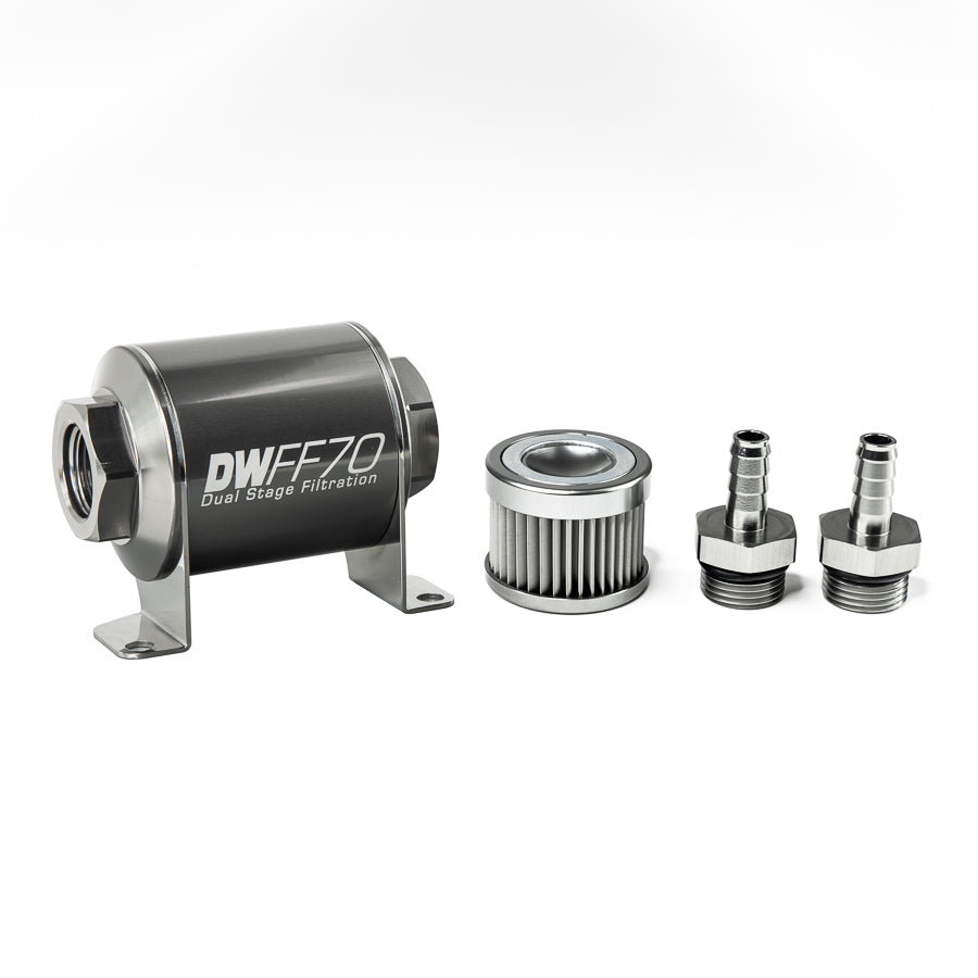 DeatschWerks In-Line Fuel Filter and Housing Kit (8-03-070-010K-38)