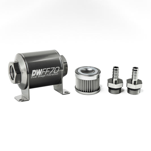 DeatschWerks In-Line Fuel Filter and Housing Kit (8-03-070-010K-38)