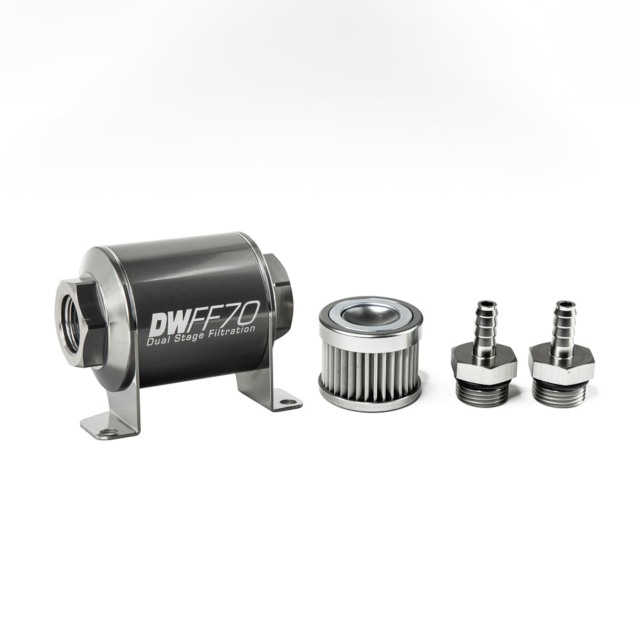 DeatschWerks In-Line Fuel Filter and Housing Kit (8-03-070-010K-516)