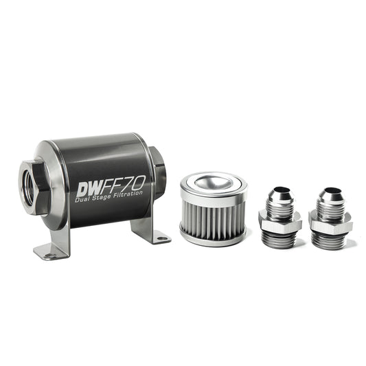 DeatschWerks In-Line Fuel Filter and Housing Kit (8-03-070-010K-8)