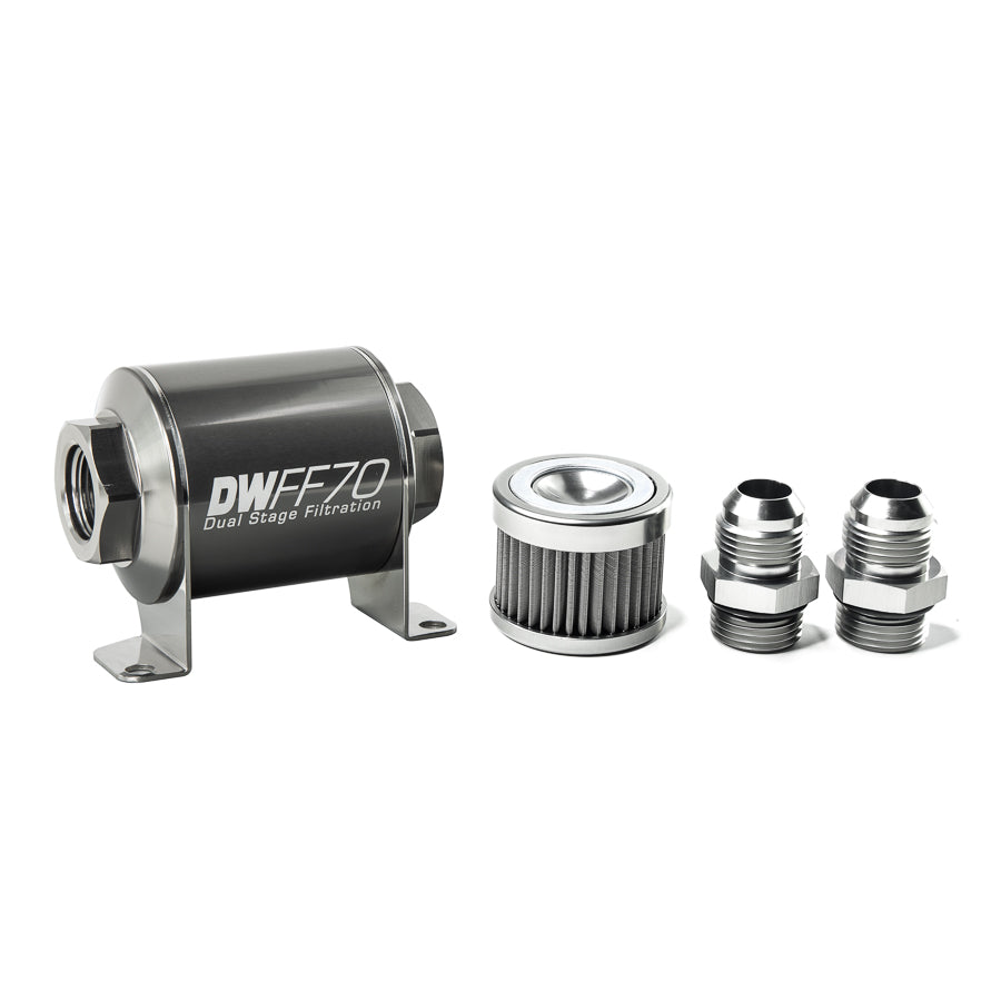 DeatschWerks In-Line Fuel Filter and Housing Kit (8-03-070-040K-10)
