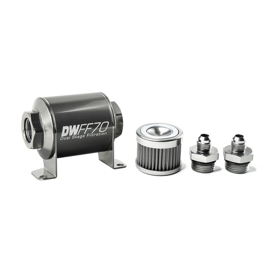 DeatschWerks In-Line Fuel Filter and Housing Kit (8-03-070-040K-6)