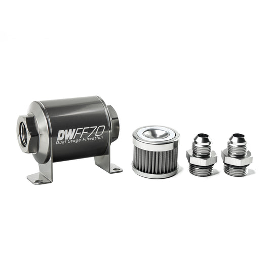 DeatschWerks In-Line Fuel Filter and Housing Kit (8-03-070-040K-8)