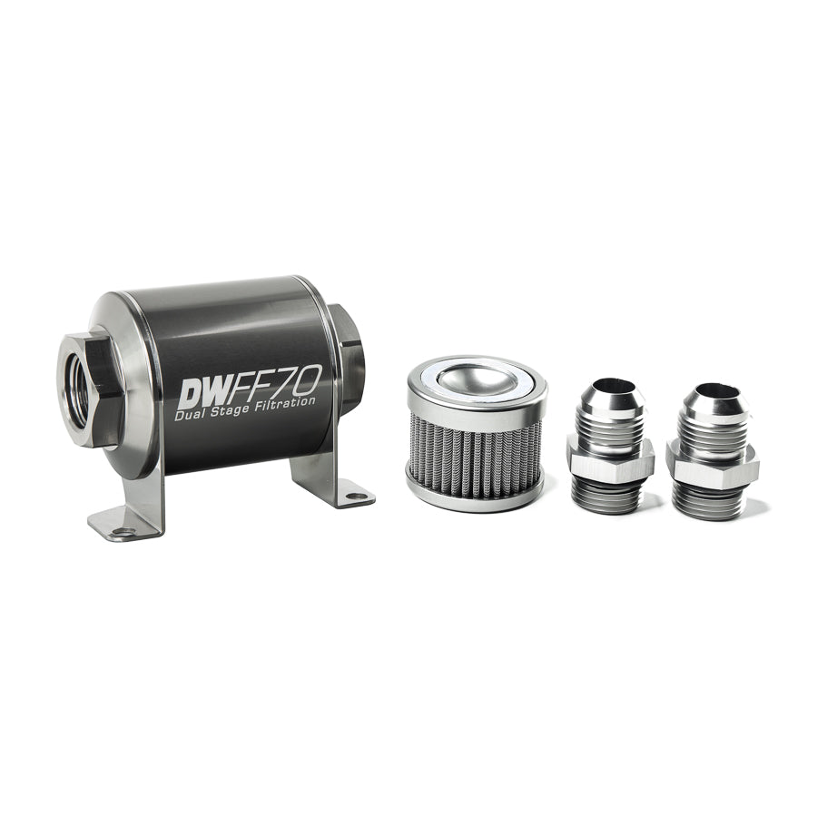 DeatschWerks In-Line Fuel Filter and Housing Kit (8-03-070-100K-10)