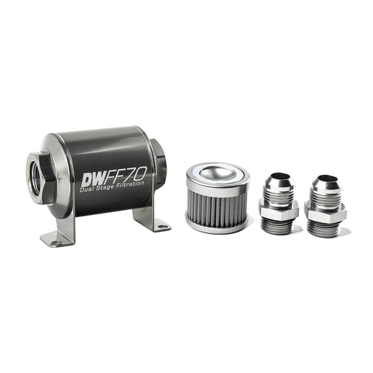 DeatschWerks In-Line Fuel Filter and Housing Kit (8-03-070-100K-10)