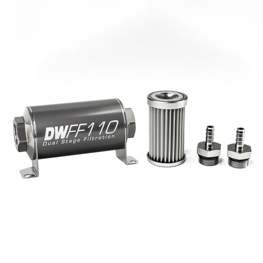 DeatschWerks In-Line Fuel Filter and Housing Kit (8-03-110-005K-516)