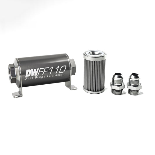 DeatschWerks In-Line Fuel Filter and Housing Kit (8-03-110-100K-10)