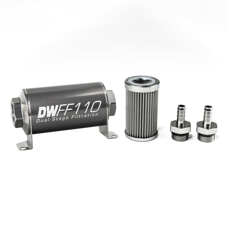 DeatschWerks In-Line Fuel Filter and Housing Kit (8-03-110-100K-38)