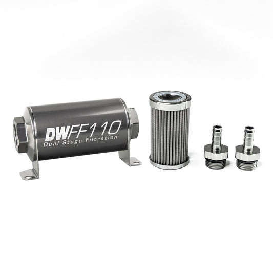 DeatschWerks In-Line Fuel Filter and Housing Kit (8-03-110-100K-38)