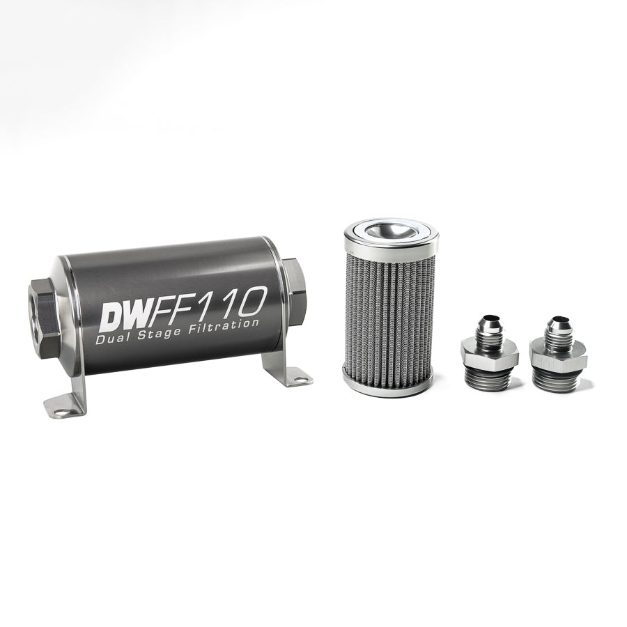 DeatschWerks In-Line Fuel Filter and Housing Kit (8-03-110-100K-6)