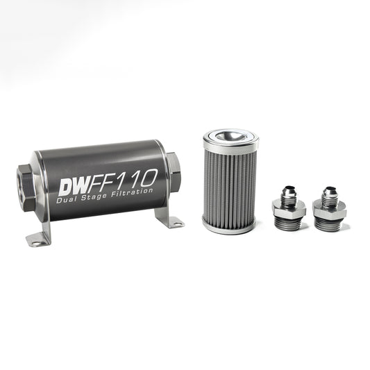 DeatschWerks In-Line Fuel Filter and Housing Kit (8-03-110-100K-6)