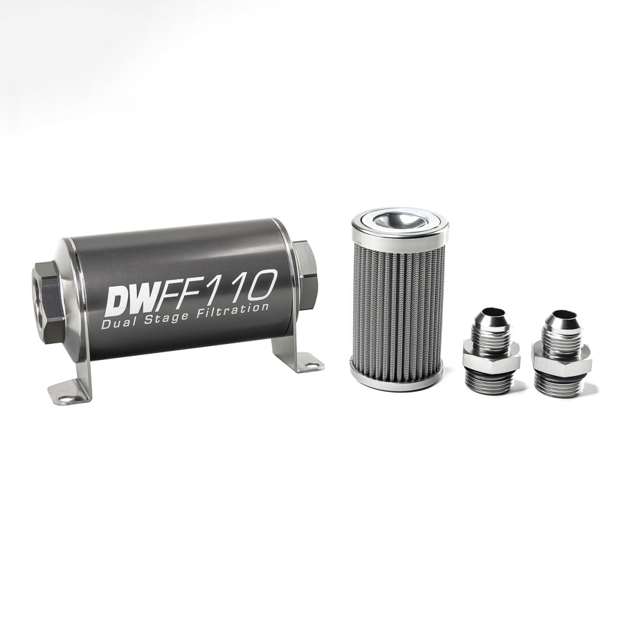 DeatschWerks In-Line Fuel Filter and Housing Kit (8-03-110-100K-8)