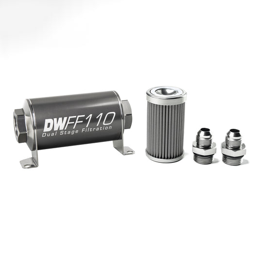 DeatschWerks In-Line Fuel Filter and Housing Kit (8-03-110-100K-8)