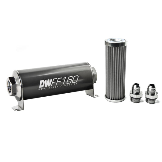 DeatschWerks In-Line Fuel Filter and Housing Kit (8-03-160-100K-8)