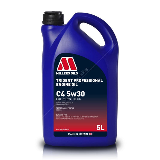 Millers Oils Trident Professional C4 5w30 Engine Oil 5 Litre
