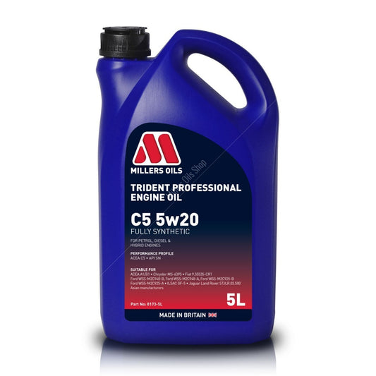 Millers Oils Trident Professional C5 5w20 Engine Oil 5 Litre