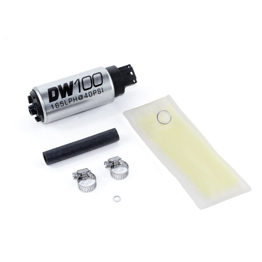 DeatschWerks DW100 Series 165lph In-Tank Fuel Pump w/ Install Kit for Integra (94-01) and Civic (92-00) OE Replacement