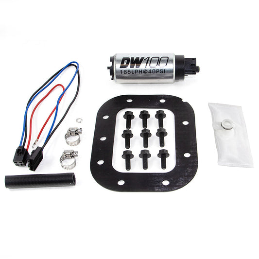 DeatschWerks DW100 Series 165lph In-Tank Fuel Pump w/ Install Kit for Chevrolet Corvette 5.7L (86-89) OE Replacement