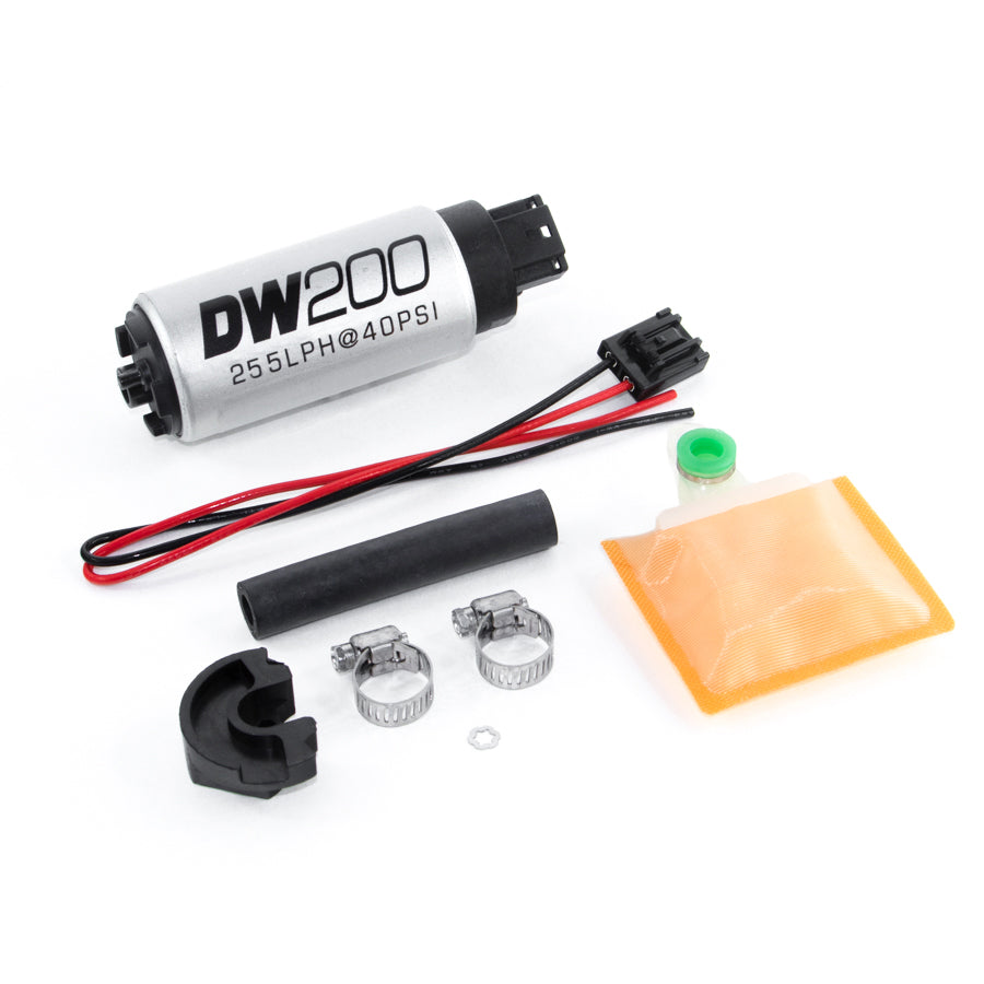 DeatschWerks DW200 Series 255lph In-Tank Fuel Pump w/ Install Kit for Nissan 240SX (89-94)