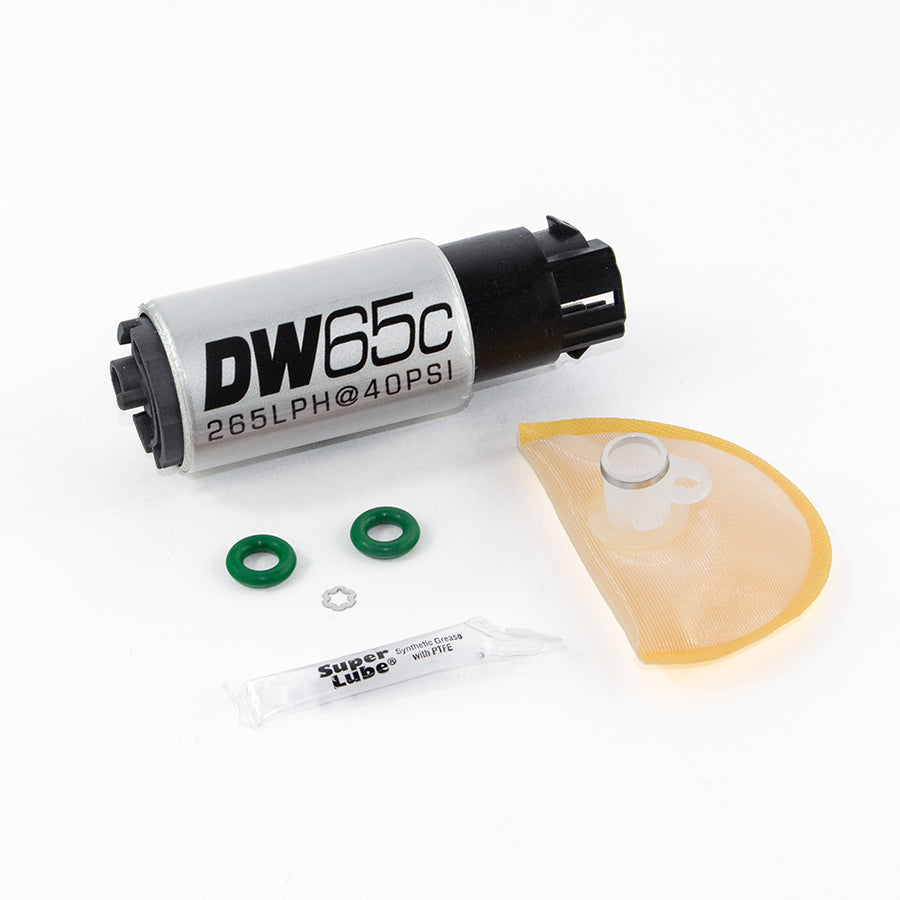 DeatschWerks DW65C Series 265LPH Compact Fuel Pump w/ Mounting Clips (9-652-1008)