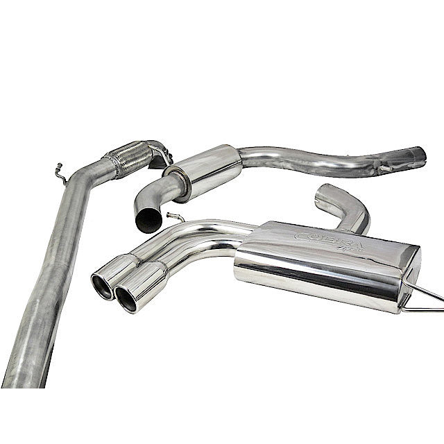 Cobra Turbo Back Performance Exhaust - Audi A3 8P 2.0 TFSI 2WD 3 Door