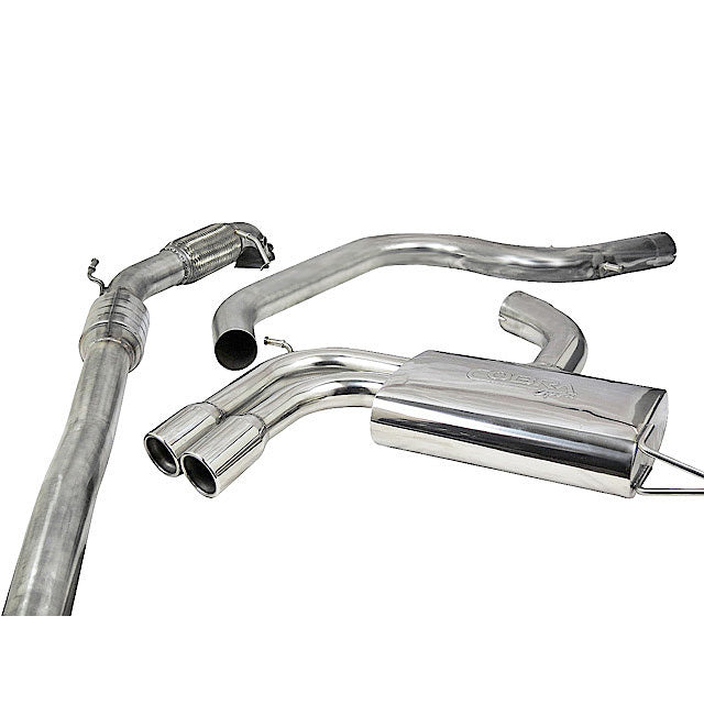 Cobra Turbo Back Performance Exhaust - Audi A3 8P 2.0 TFSI 2WD 3 Door