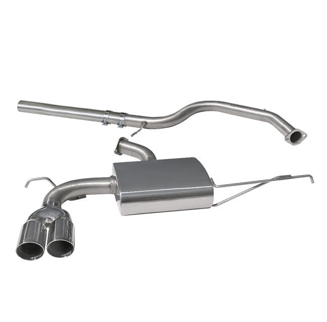 Cobra Twin Tip Cat Back Performance Exhaust - Audi A3 8P 2.0 TDI 140PS 2WD 3 Door