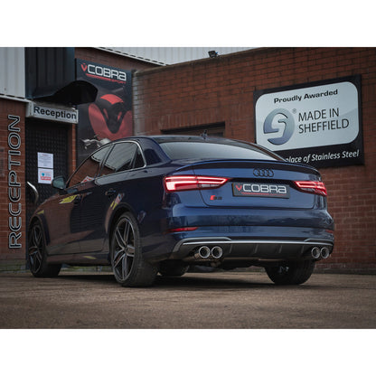 Cobra GPF-Back Performance Exhaust (Valved) - Audi S3 8V Facelift Saloon with GPF (19-20)