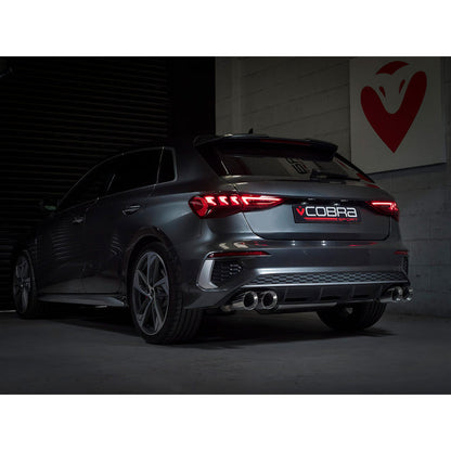 Cobra Valved Turbo Back Performance Exhaust (Valved) - Audi S3 8Y Sportback