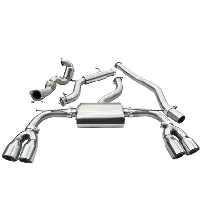 Cobra Turbo Back Non-Valved Performance Exhaust - Audi S3 8V Saloon (13-18)