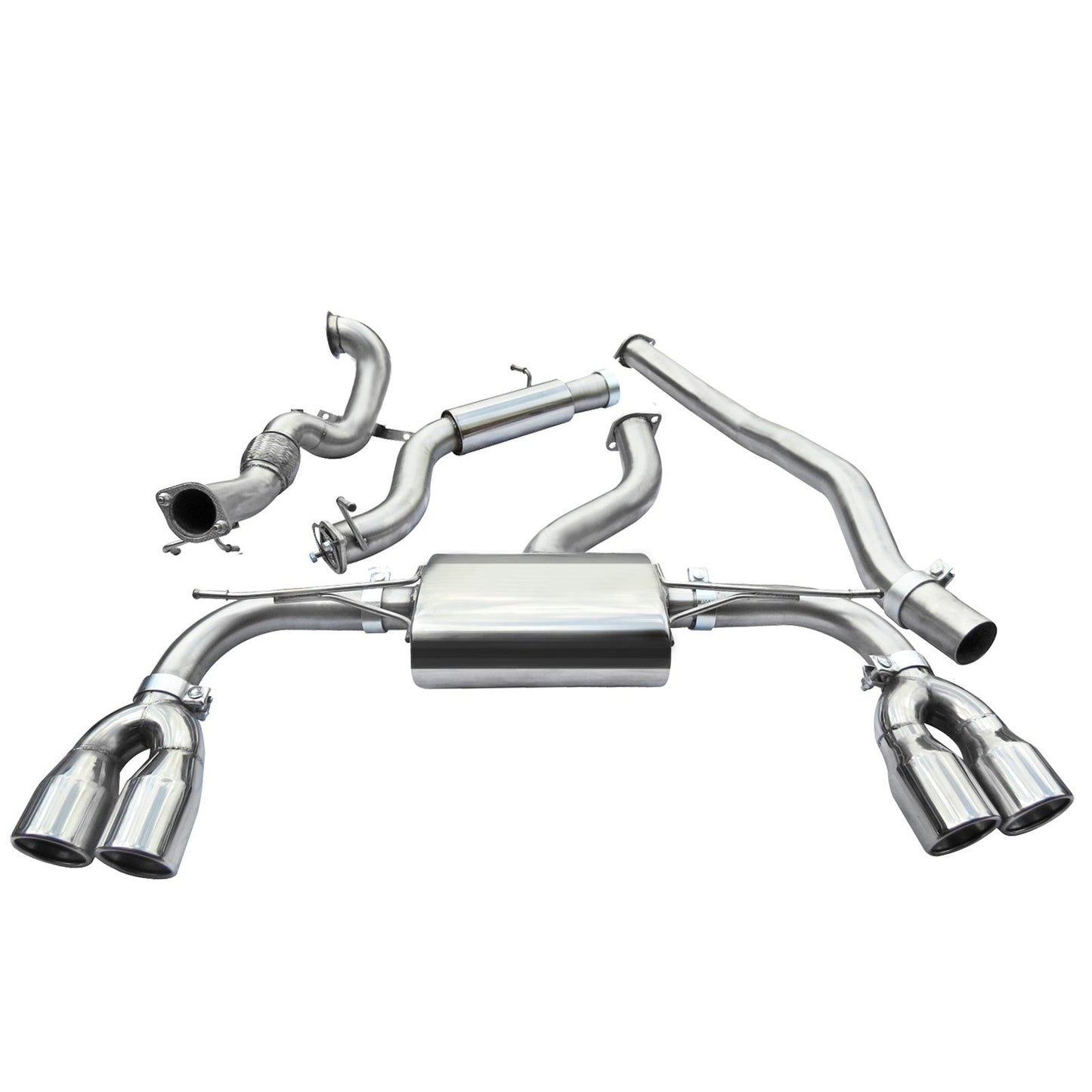 Cobra Turbo Back Non-Valved Performance Exhaust - Audi S3 8V Saloon (13-18)