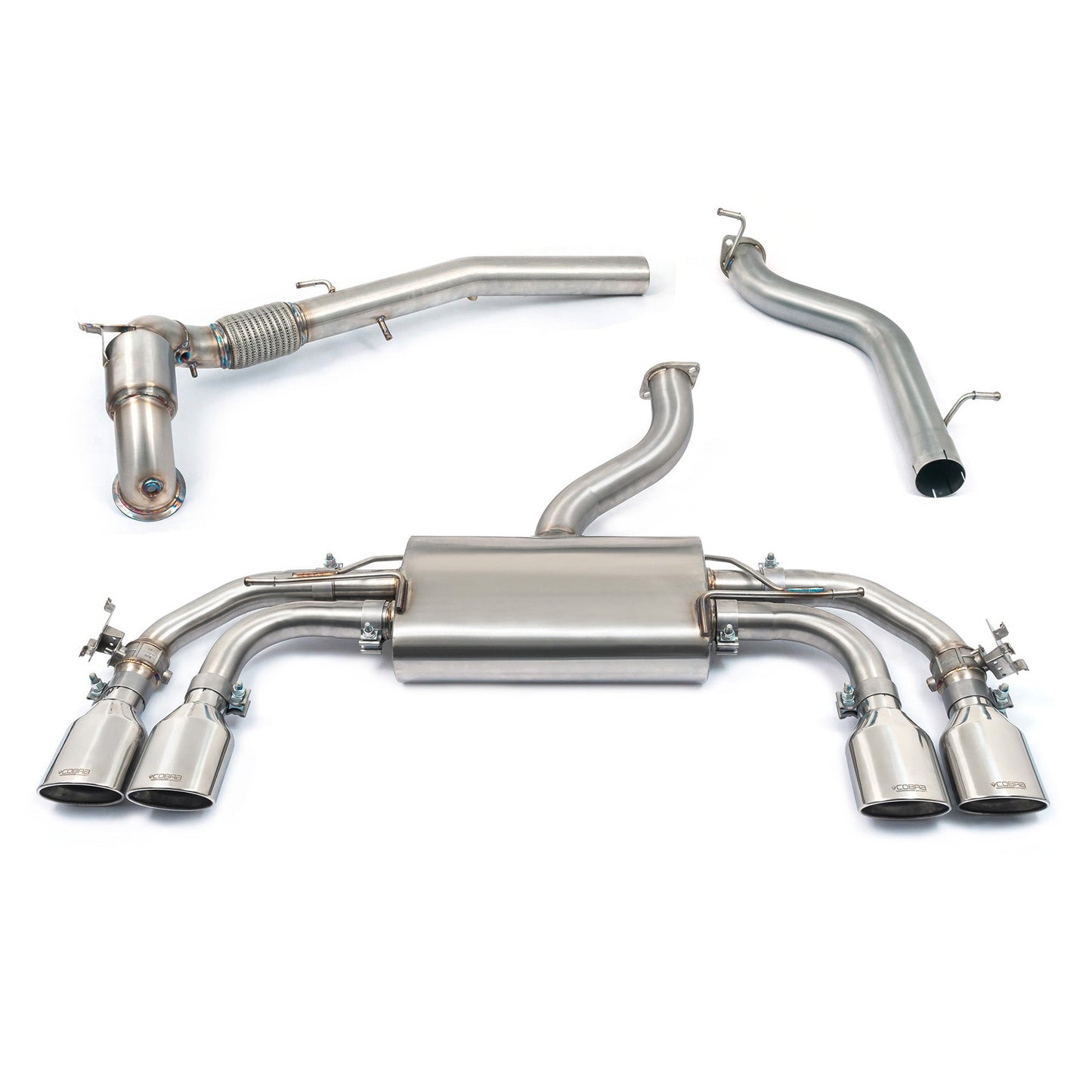 Cobra Valved Turbo Back Performance Exhaust (Valved) - Audi S3 8Y Sportback