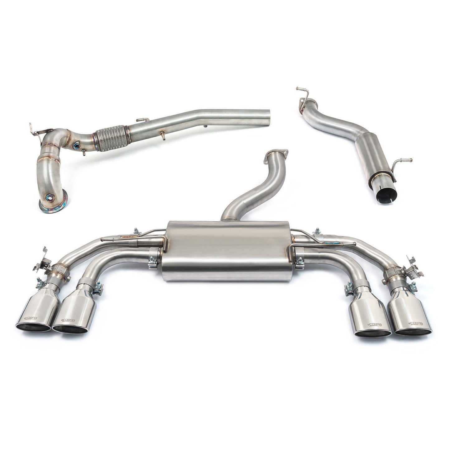 Cobra Valved Turbo Back Performance Exhaust (Valved) - Audi S3 8Y Sportback