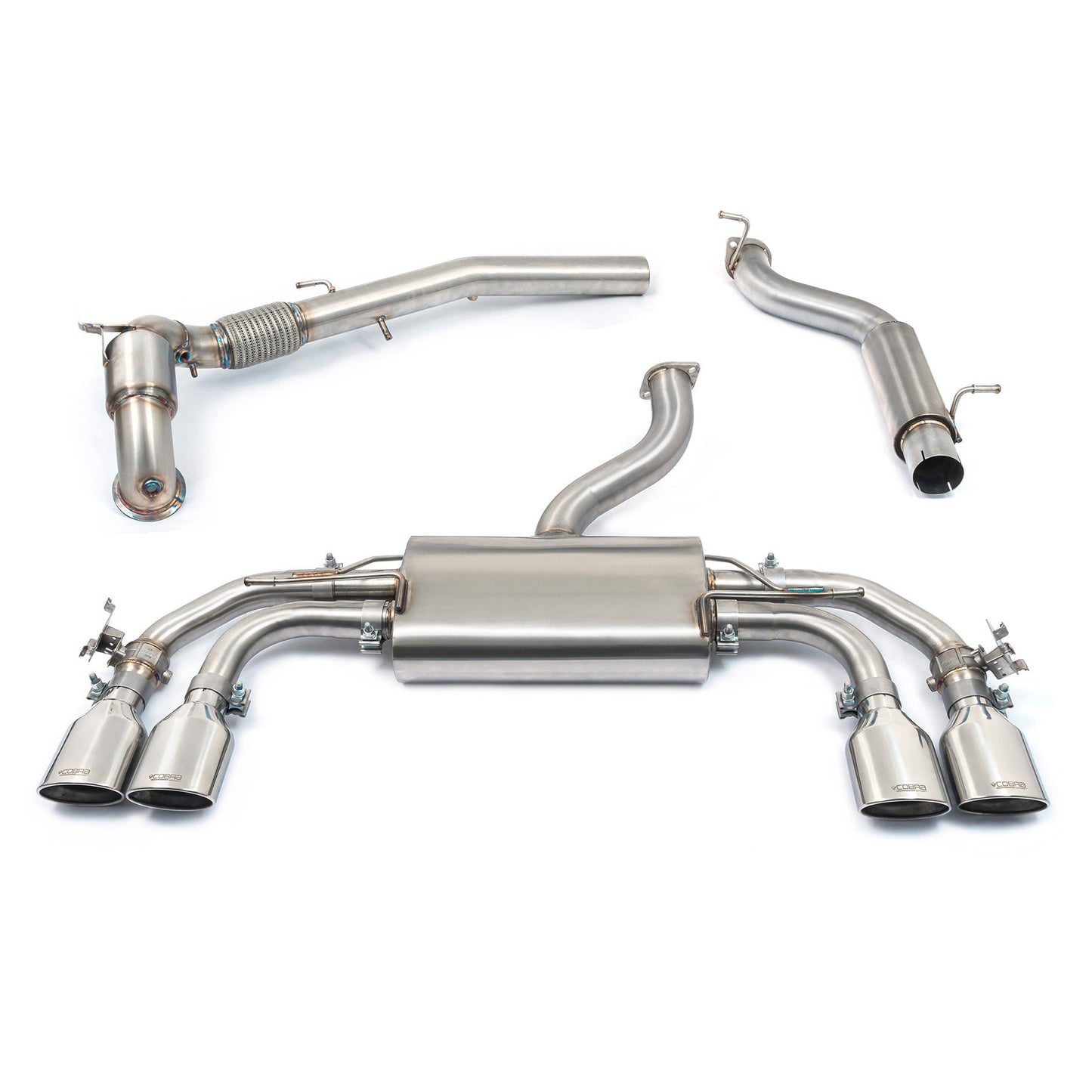 Cobra Valved Turbo Back Performance Exhaust (Valved) - Audi S3 8Y Sportback