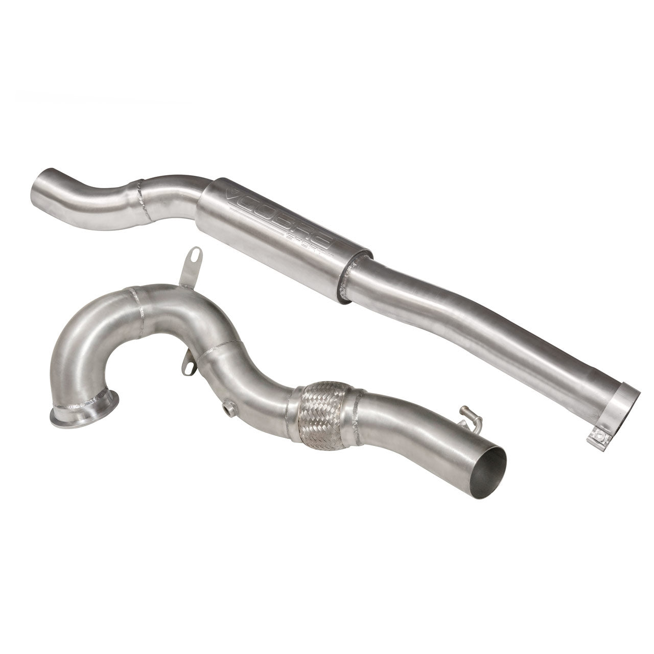 Cobra Front Downpipe Sports Cat / Decat Performance Exhaust - Audi TTS 8S 2.0 TFSI