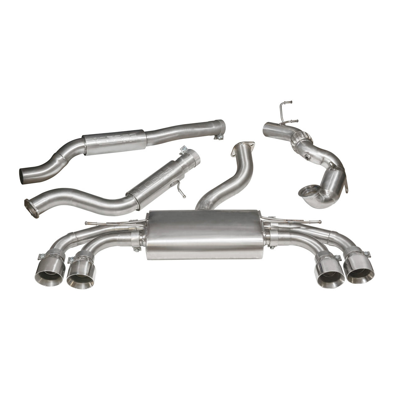 Cobra Turbo Back Performance Exhaust - Audi TTS 8S 2.0 TFSI