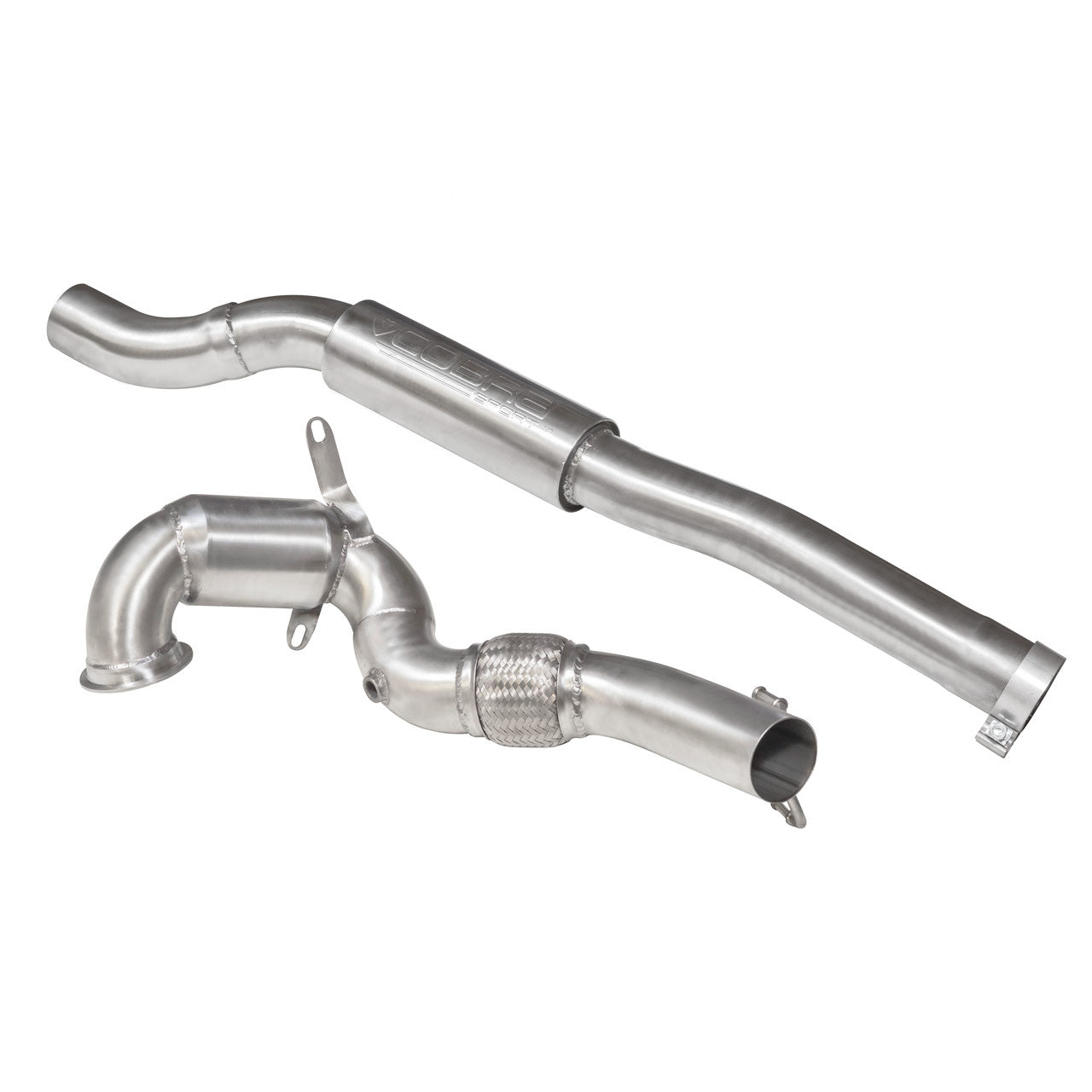 Cobra Front Downpipe Sports Cat / Decat Performance Exhaust - Audi TTS 8S 2.0 TFSI