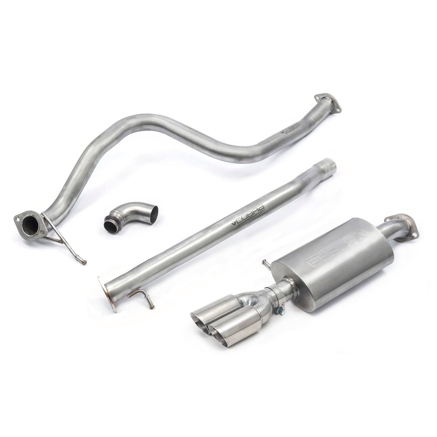 Cobra Twin Tip Catback Performance Exhaust - Ford Fiesta Mk8 1L EcoBoost ST-Line ST Style